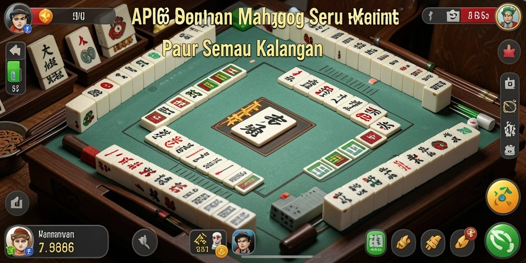 Screenshot utama API66 menunjukkan gameplay Mahjong yang seru dan menarik.