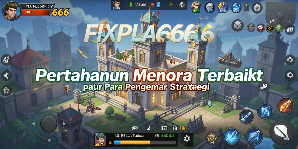 Screenshot FIXPLAY666 menampilkan aksi pertahanan menara yang mendebarkan.