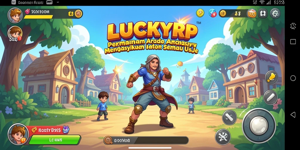 Screenshot LUCKYRP menampilkan aksi gameplay yang penuh warna dan dinamis.