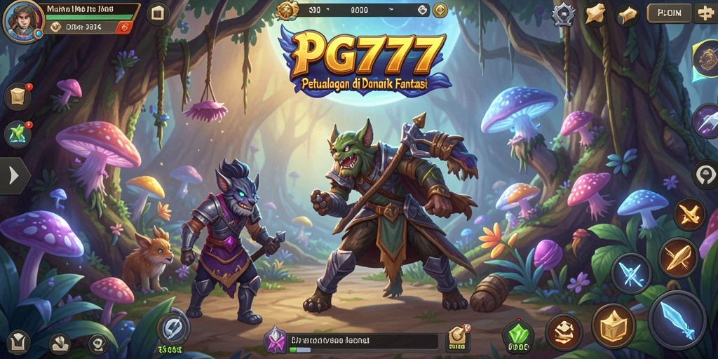 Tampilan menarik dari gameplay PG777 di dunia petualangan.