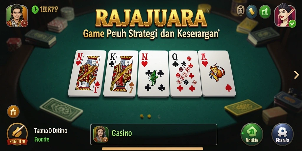 Tampilan menarik saat bermain game Domino RAJAJUARA.