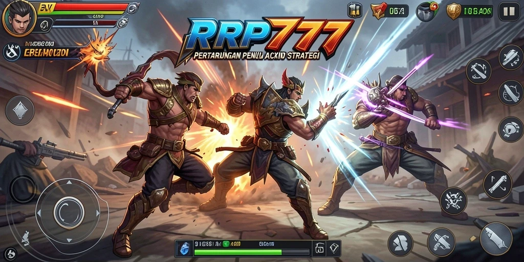 Screenshot RPRP777 menampilkan aksi pertarungan yang intens dan dinamis.