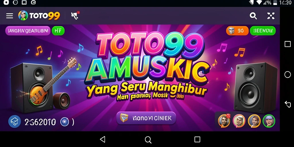 Tampilan gameplay TOTO99 menampilkan keseruan bermain musik.