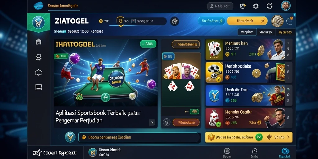 Tampilan gameplay ZIATOGEL yang menarik dalam taruhan olahraga.